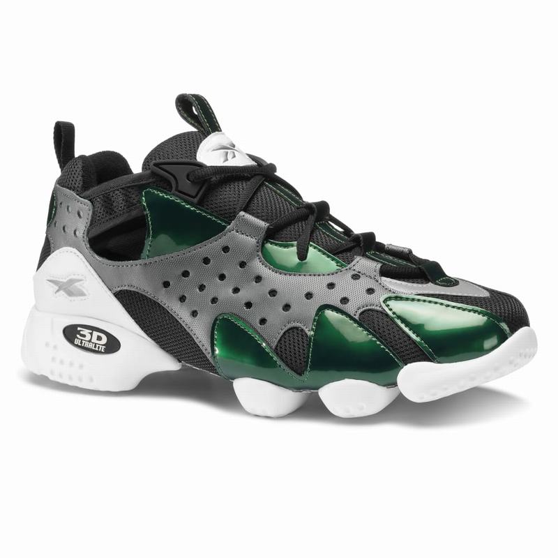 Tenisi Reebok 3d Op. 98 Barbati Gri/Verzi/Negrii/Albi Romania XM6448BI